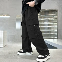 Pantalones rectos informales de chándal para niño – Otoño juvenil