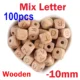 100pcs Mix Letter