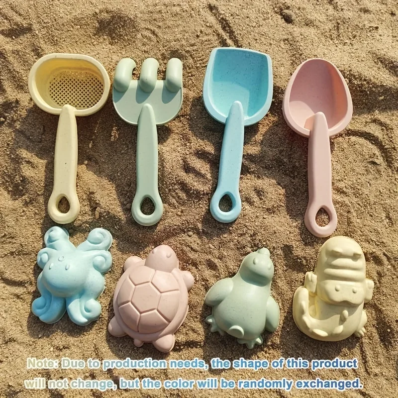 Set de playa para niños – Cubo plegable, pala y moldes - imagen 4