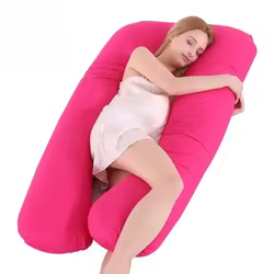 Almohada para embarazo en forma de U con algodon puro y multiuso