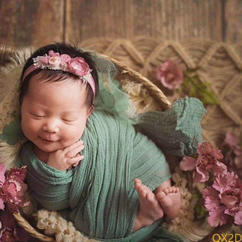 Cubierta pañales amigos envoltura suave QX2d para accesorios asistente fotografía recién nacida