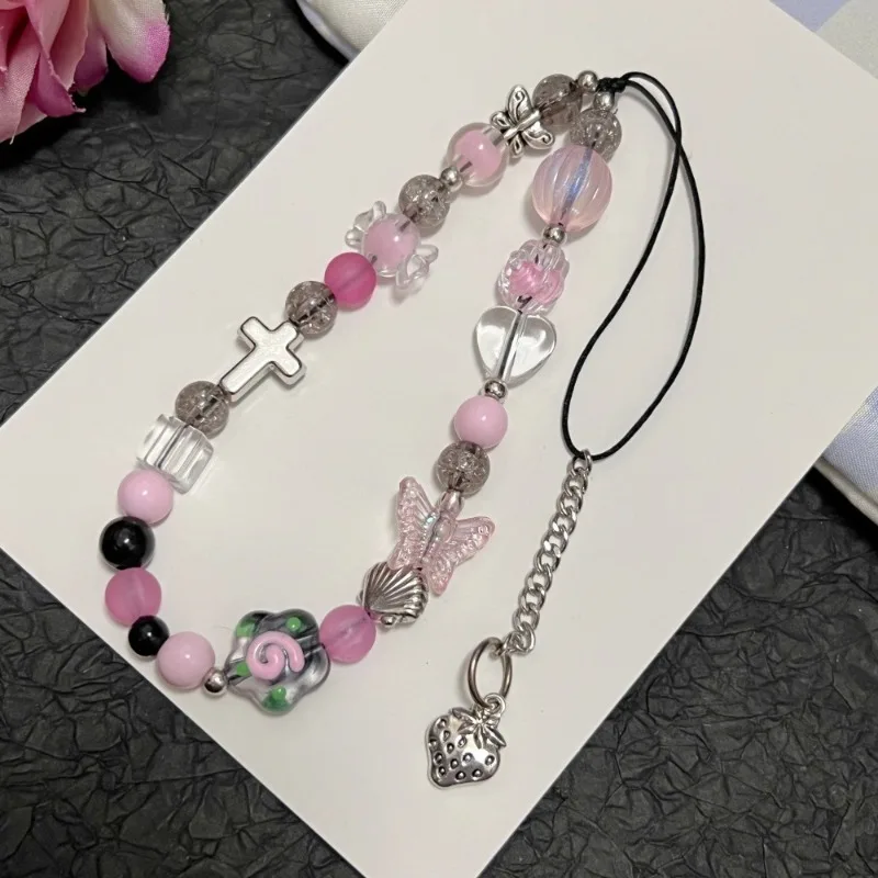 Pulsera antipérdida para móvil infantil con abalorios y lazo colorido - imagen 3