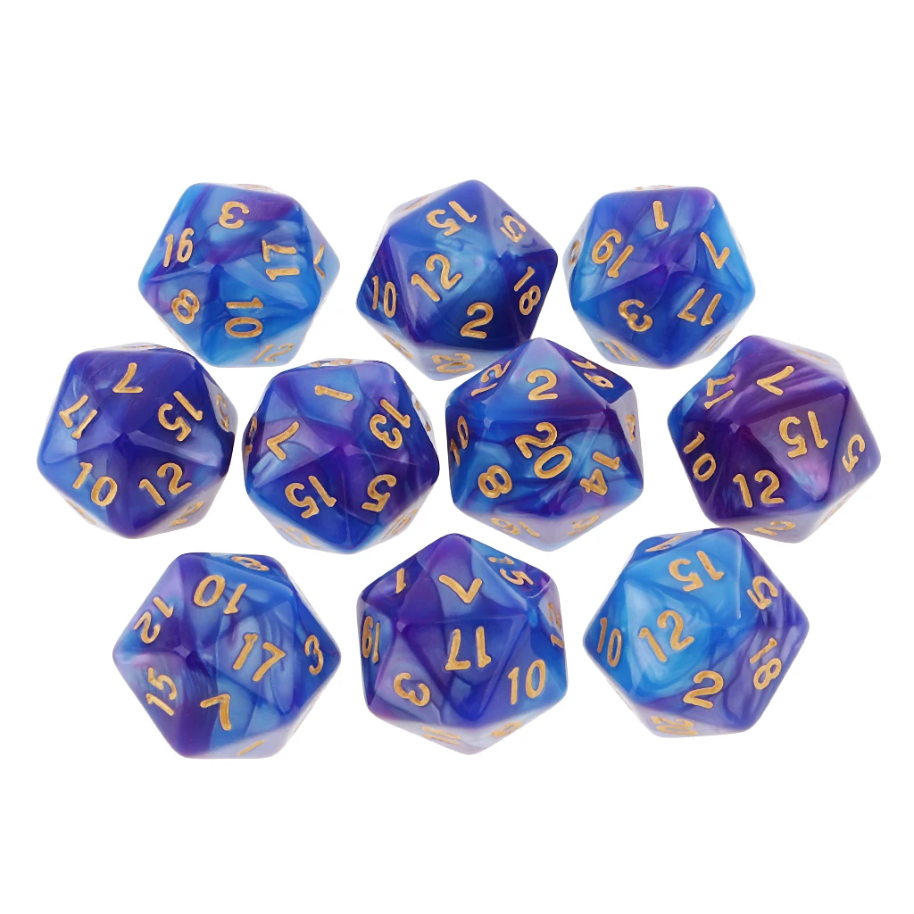 D20 Blue Purple