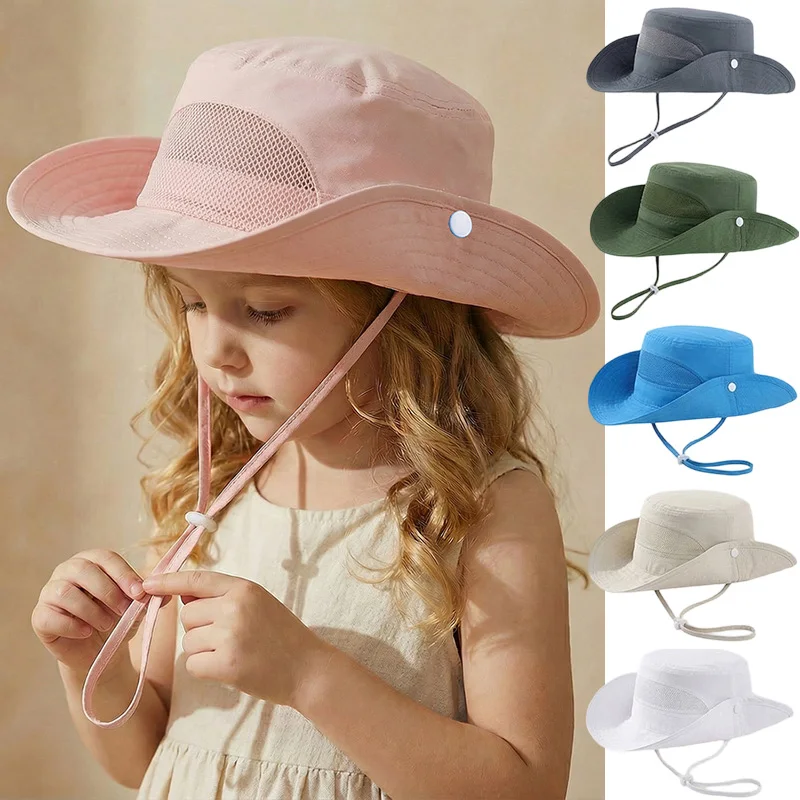Gorra infantil con protección UV transpirable para verano