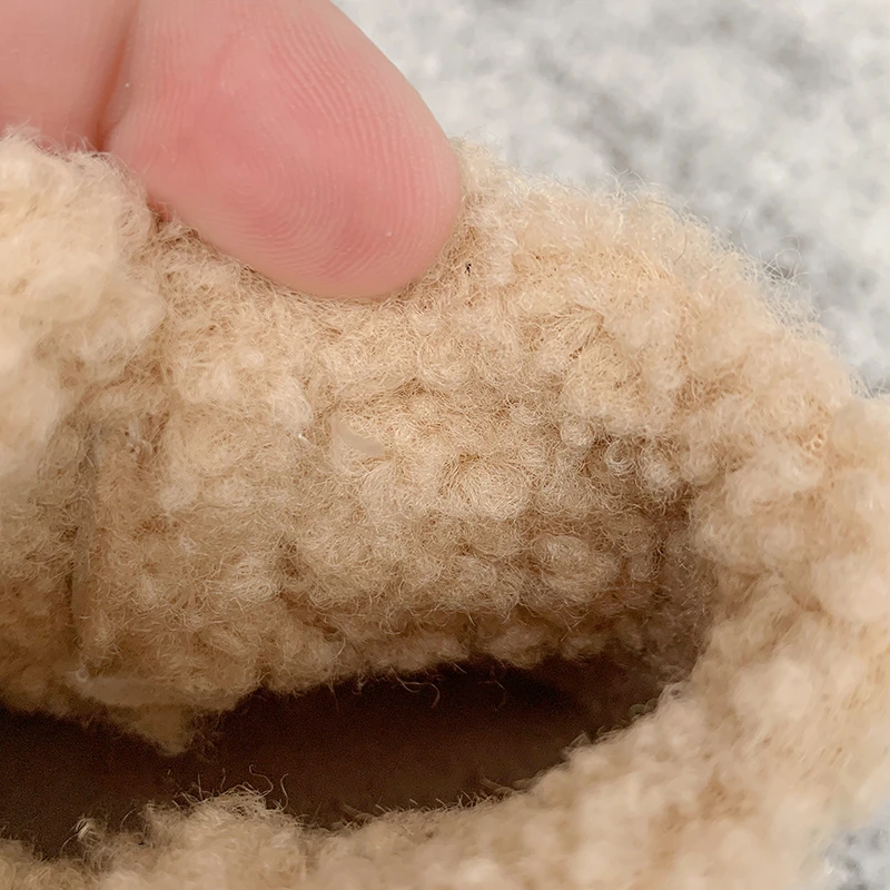 Otoño Invierno niños zapatos bebés niños niñas botas de nieve al aire libre a prueba de viento impermeable antideslizante suela suave niños pequeños botas de felpa - imagen 5