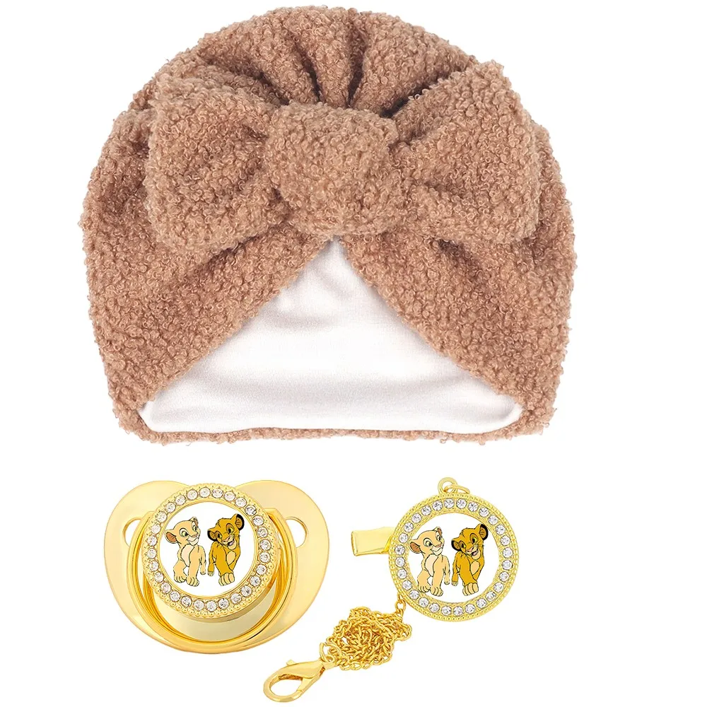 Lindos sombreros de felpa, accesorios para el cabello de otoño e invierno, estampados para bebés, chupetes y clips para chupete, maniquíes, duchas para recién nacidos sin BPA