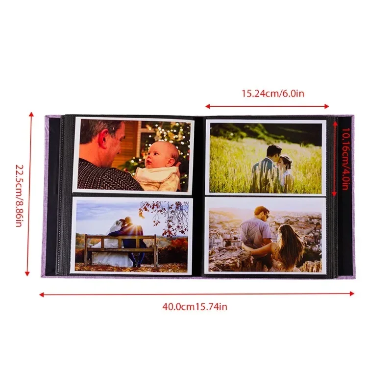 Álbum de fotos bebé personalizado forrado en tela con inserciones - imagen 4