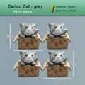 Carton Cat Grey