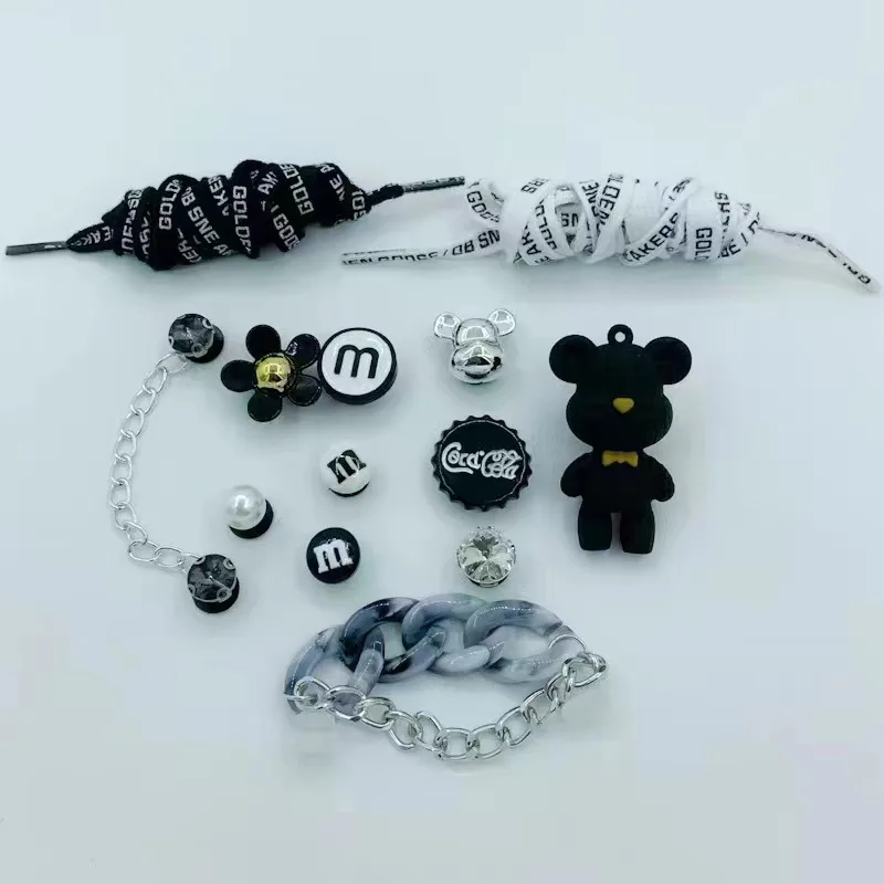 Dijes de diamantes de imitación brillantes para zapatos, accesorios de cadena para zapatillas, zuecos, 14 piezas - imagen 5