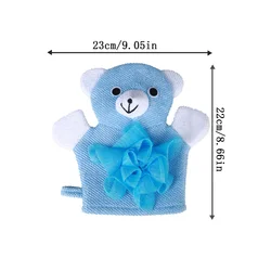 Guantes de baño para niños con diseño de animales