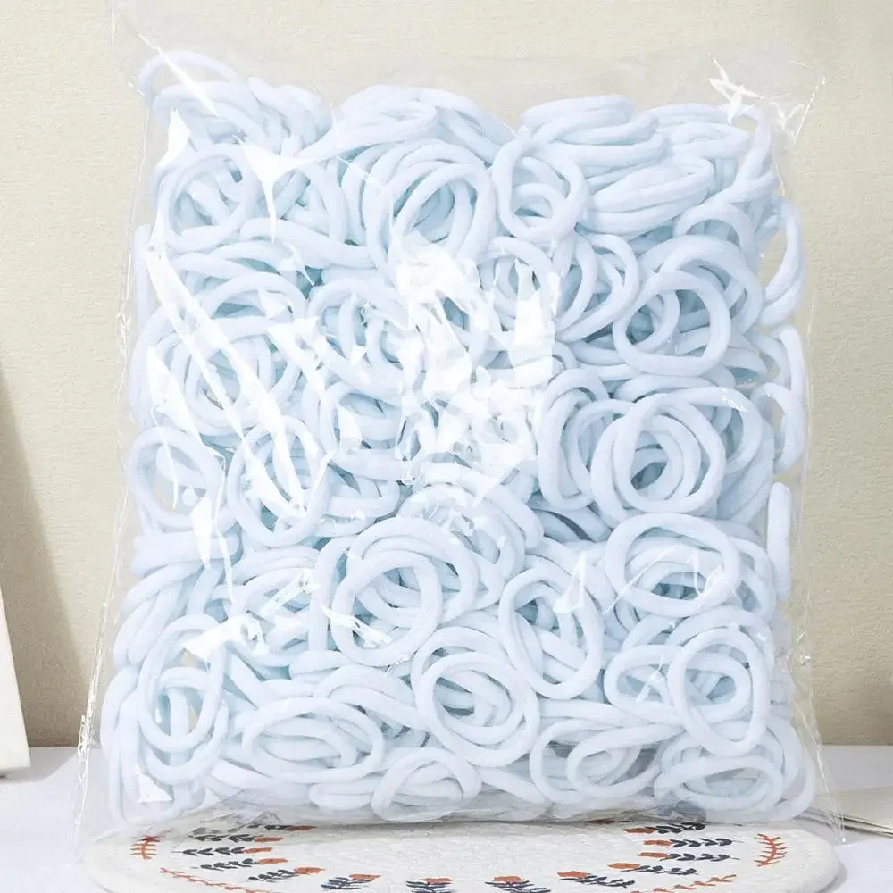 20-200 Uds. Accesorios para el cabello para mujer y niña, bandas básicas para el cabello, diadema, cuerdas para el cabello, lazos, soporte para cola de caballo, nailon Simple y moderno - imagen 5