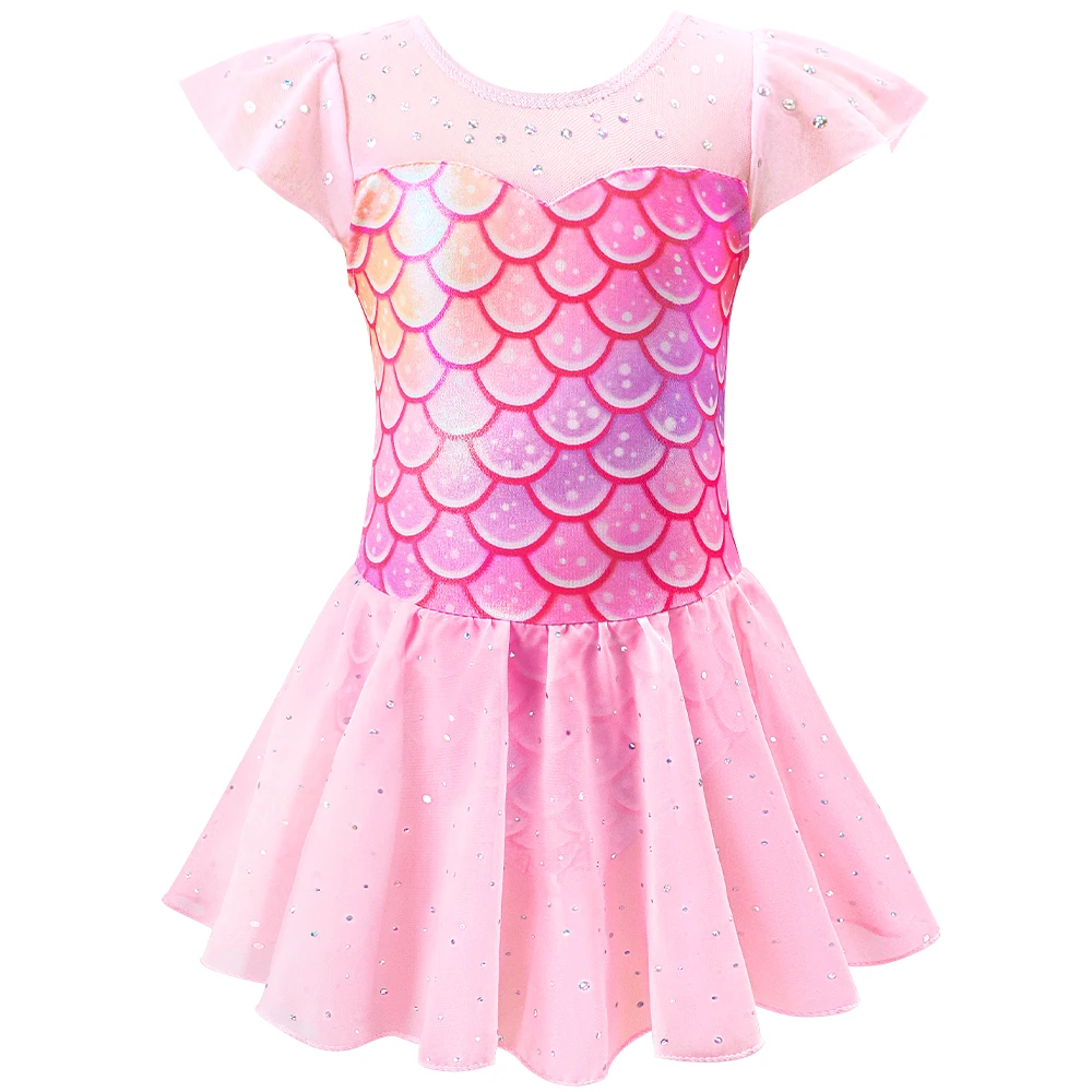 Conjunto ballet infantil leotardo y falda tutú brillante - imagen 4