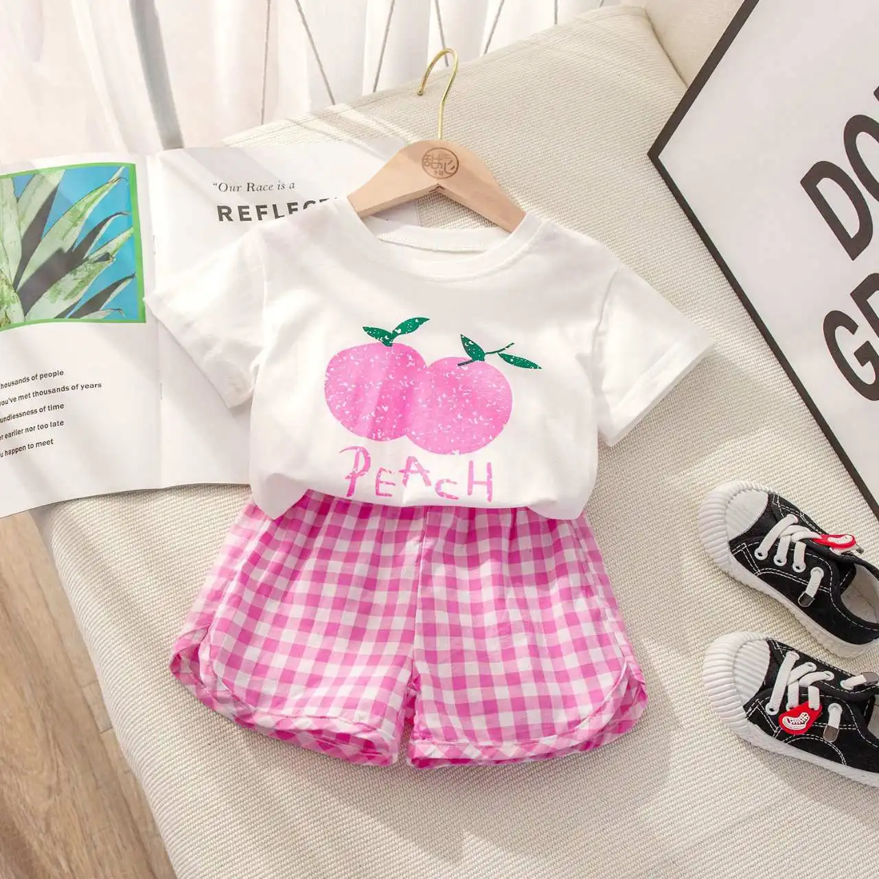 Conjuntos de pijamas de algodón sin mangas para bebé, ropa de dormir de dibujos animados para niños pequeños, ropa de dormir suave y transpirable para el hogar, 2 uds. - imagen 3