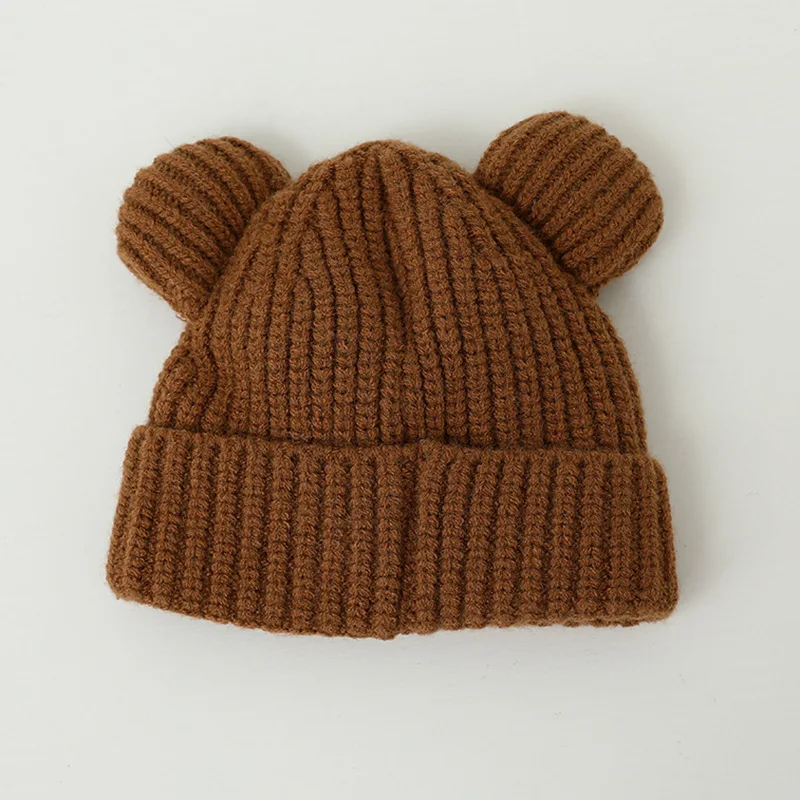 Gorro de invierno con orejeras para bebé de tejido cálido infantil - imagen 3
