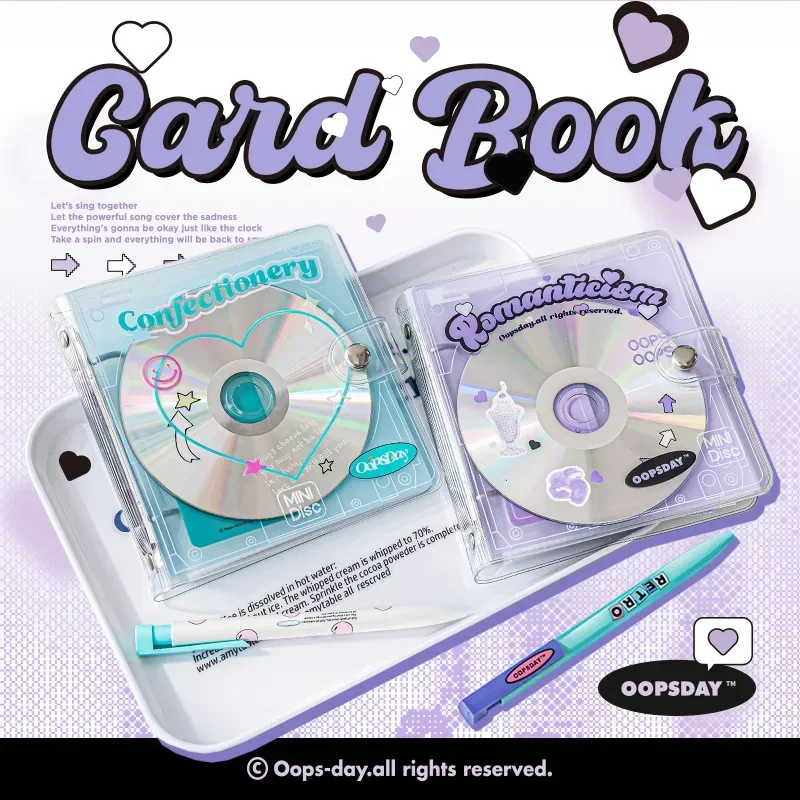 Tarjetas fotográficas Retro CD Kpop, carpeta de libros A7, cubierta de cuaderno, Agenda, planificador, papelería, conjunto de álbum de fotos - imagen 5