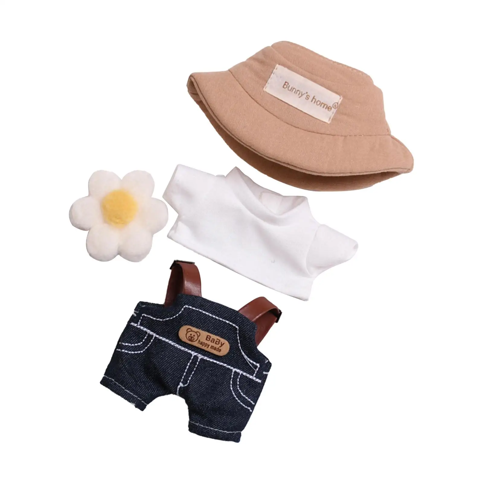 17 cm Plush Doll Clothes Cute Stuffed Animals Clothes Comfortable Dress up