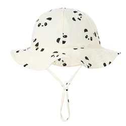 Gorra solar UV algodón para bebé y niños modelo cubo unisex