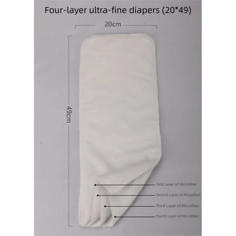 Inserto de tela reutilizable de alta absorción: a prueba de fugas para pañales de adultos, microfibra ecológica, lavable a máquina de secado rápido - imagen 5
