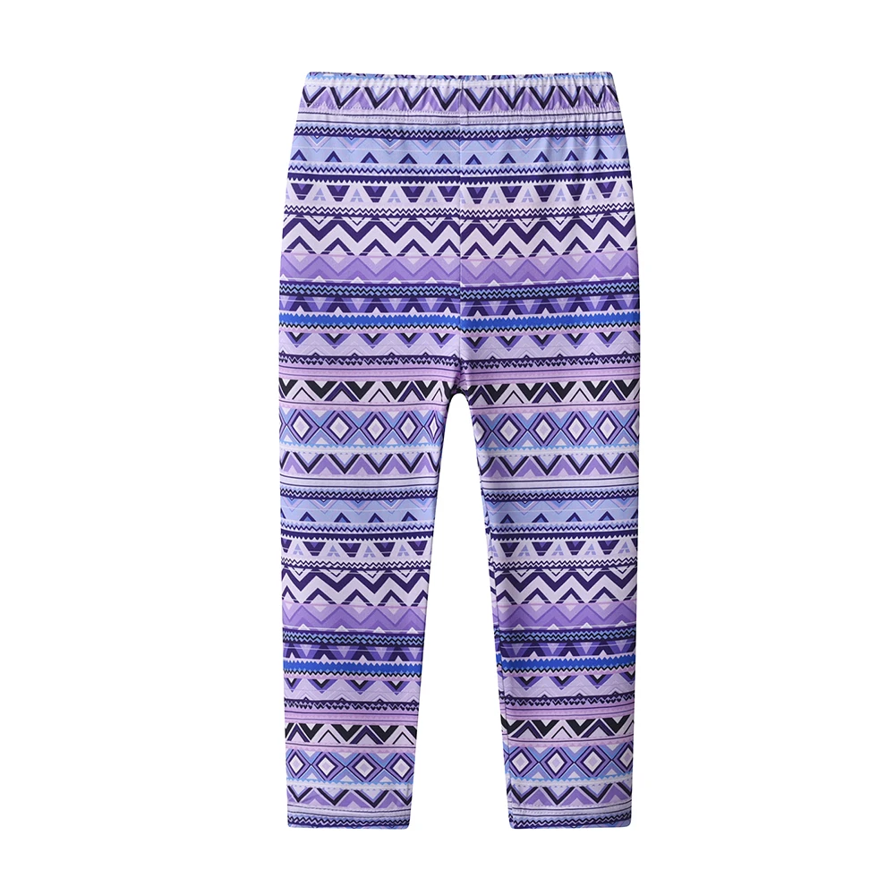 DXTON Leggings ajustados para niñas con rayas florales de verano