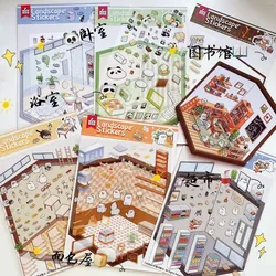 Juego de pegatinas 3D divertidas con motivos infantiles – DIY educativo