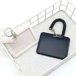 Funda protectora para tarjeta escolar con colgante – Negra y blanca