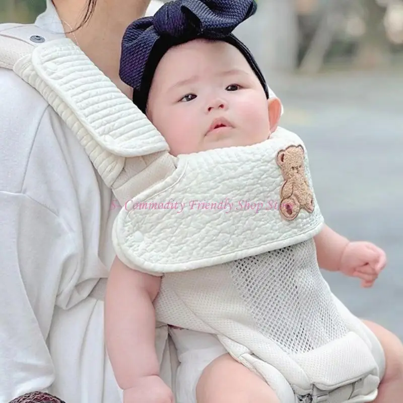 85AE portabebés, Baberos para taburetes, toalla para Saliva babeante para recién nacidos, paños para eructar infantiles para - imagen 4