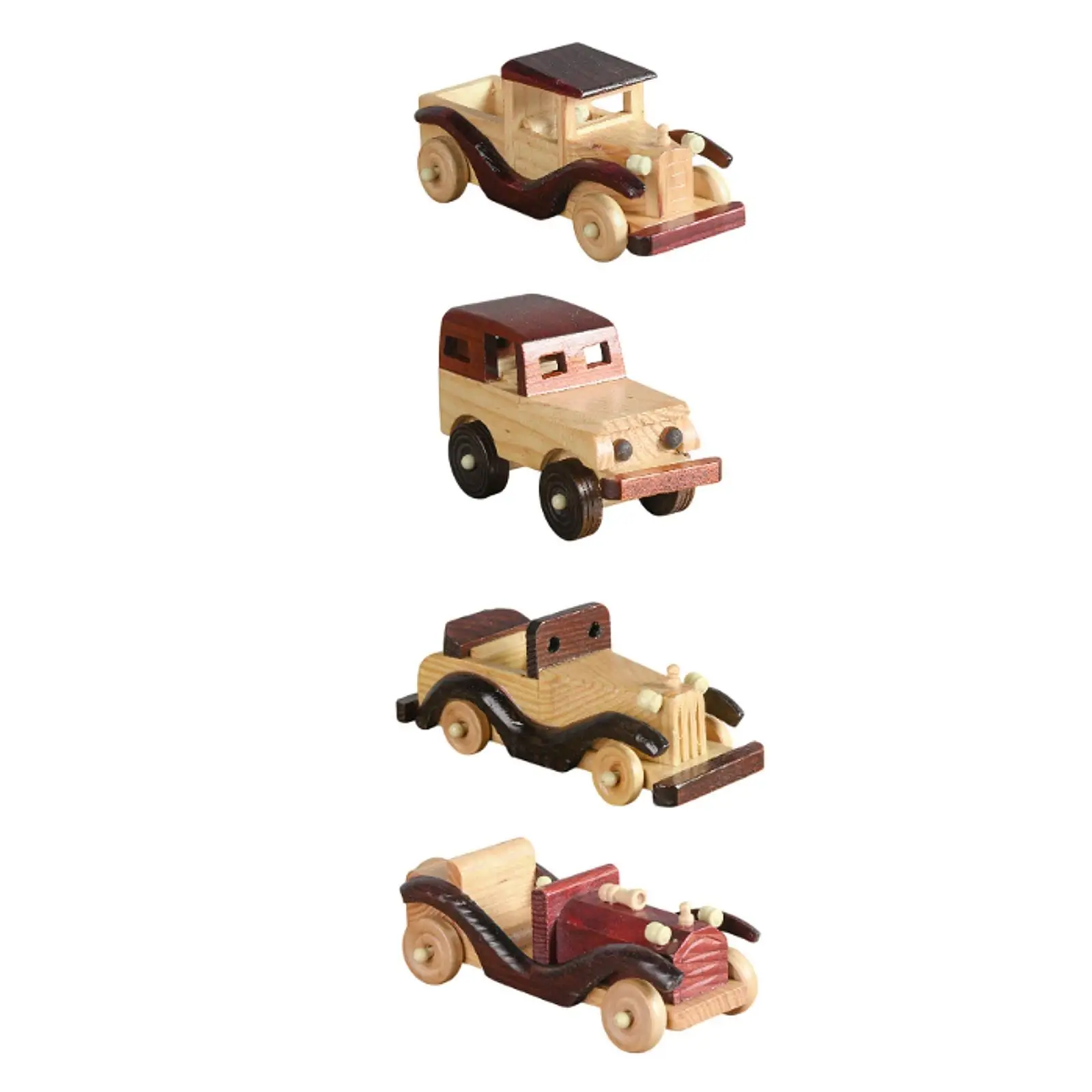 Vintage Car Model Miniature Automobile Gift Artwork Toy Collection Collectible Vehicle Figurine for Birthday Friend Men Dad