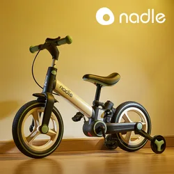 Nadle Bicicleta de equilibrio plegable para niños – sin instalación