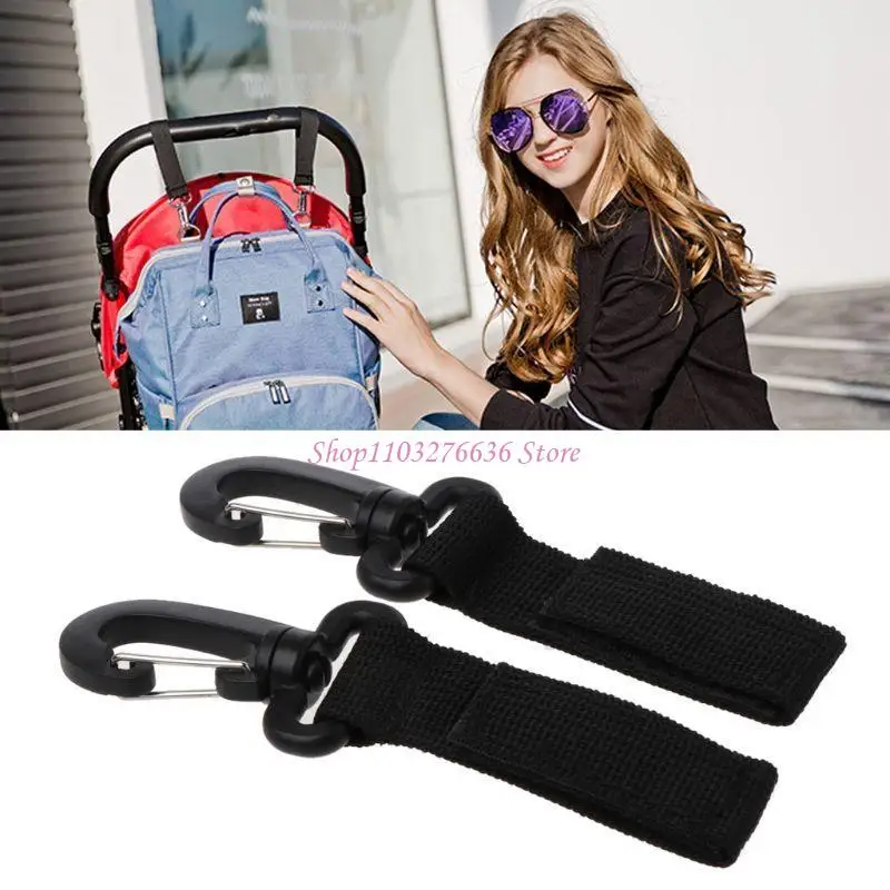 Colgador con ganchos para cochecito de bebé – Accesorio práctico - imagen 3