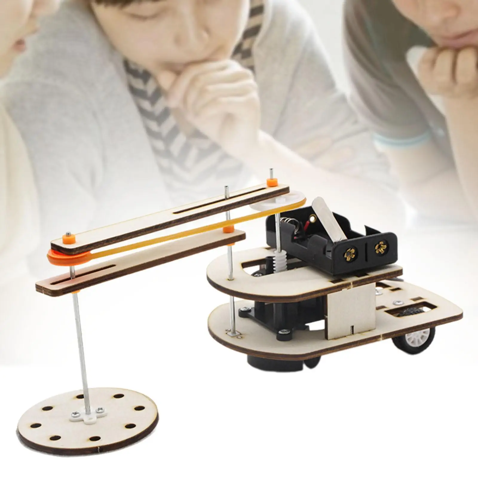Rotating Sweeping Robot Toy Education Tool Physics Experiments Demonstrator Compact Easy Assembly Teaching Props Learning Set