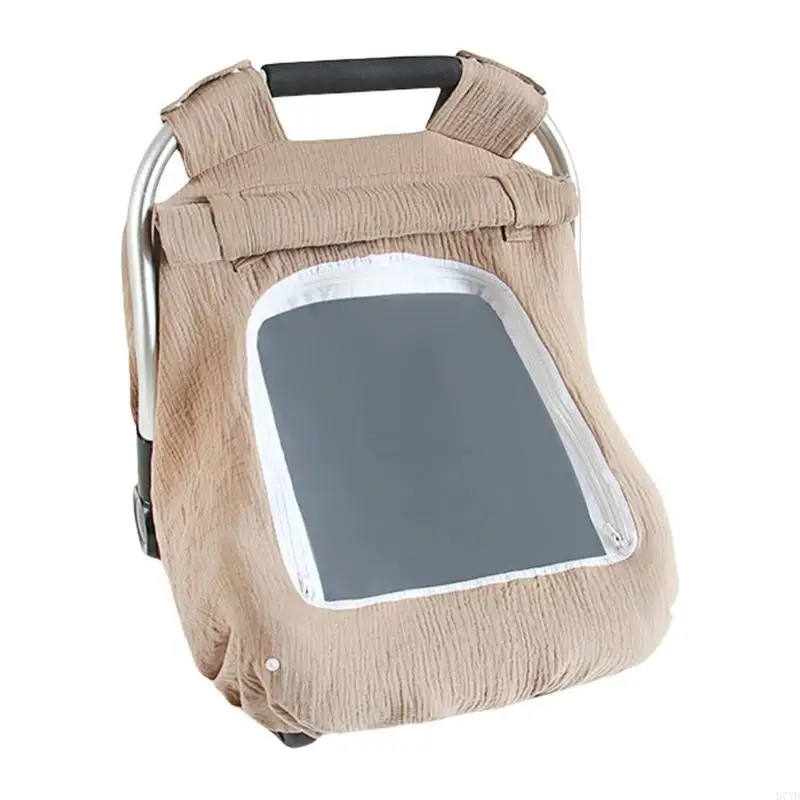 D7YD carrito bebé multifunción, sombrilla, funda cesta transporte con ventana transpirable, cómodo Protector carro a - imagen 5