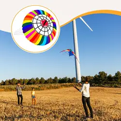 Cometa arcoíris grande para niños – Ideal en juegos de parque y playa