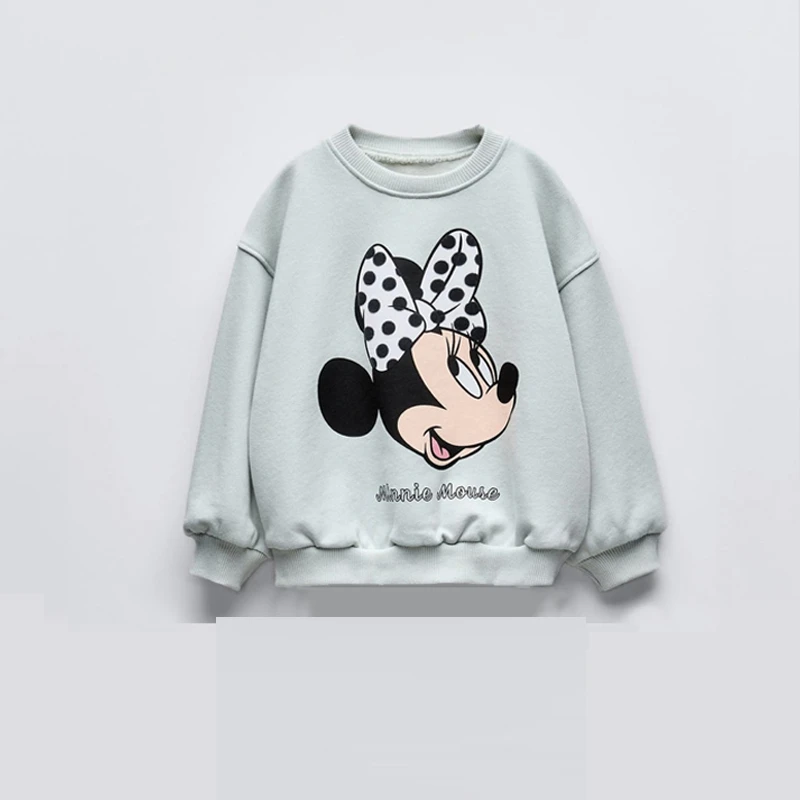Sudaderas con estampado de amigos de dibujos animados de Disney 2025, nueva ropa de primavera y otoño para bebés, niños y niñas, Tops sencillos de moda con cuello redondo - imagen 3