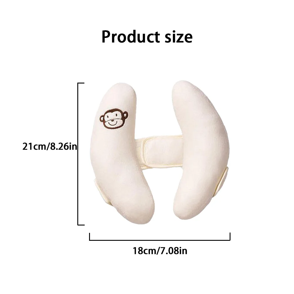 Almohada soporte cuello cochecito blanda para bebé - imagen 3