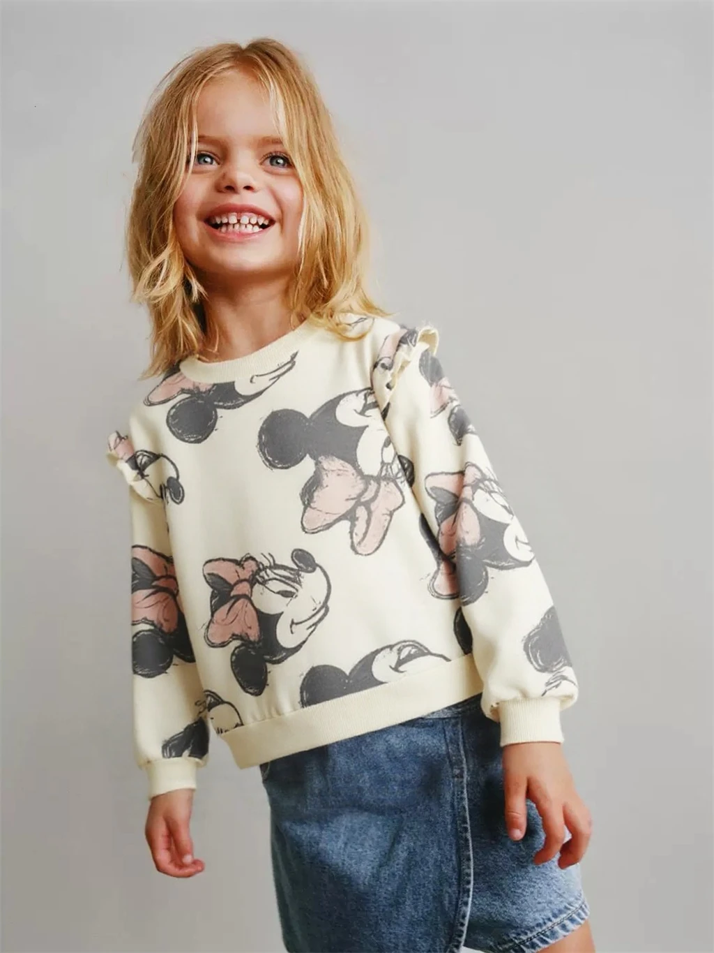 Tops de dibujos animados Sudadera con capucha completamente estampada Nuevo diseño Sudaderas de manga larga Ropa de primavera/otoño Moda de bebé Lindo para niños y niñas