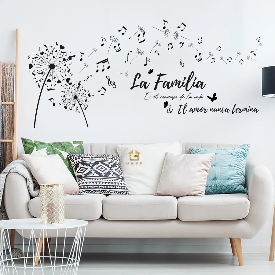Pegatinas de pared con notas de partituras musicales, pegatinas de pared autoadhesivas simples para el hogar, pegatinas pequeñas y frescas para decoración de dormitorio y estudio - imagen 4