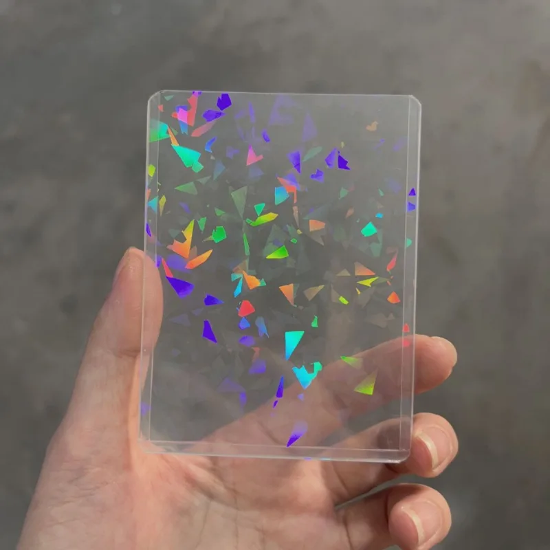 10 unids/pack B8 funda dura fundas de corazón de estrella para postales Holo películas de carga superior Protector de tarjetas de juego de sesión fotográfica - imagen 4