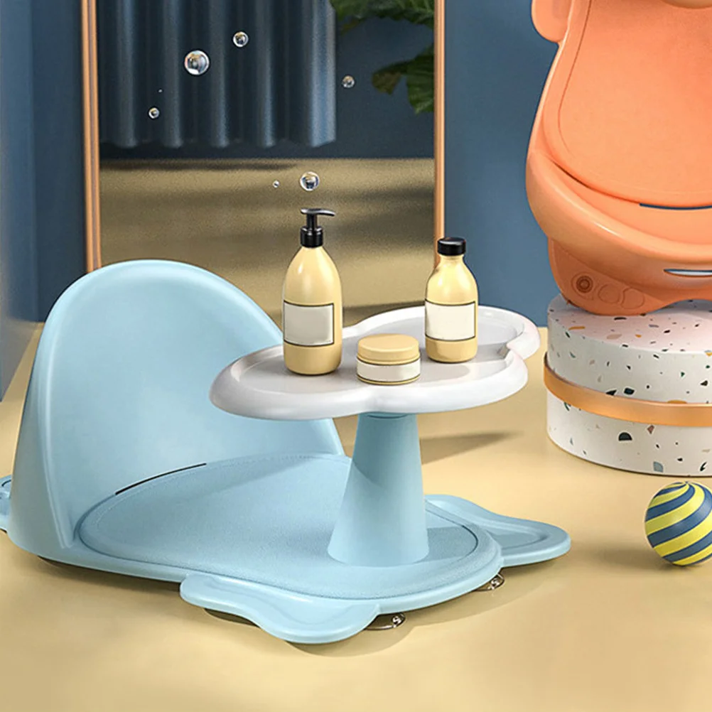 Silla de bañera para bebé, asiento de baño para niño pequeño, silla de ducha para bebé, asiento de baño para el hogar, asientos de bañera seguros no tóxicos para bebés - imagen 5
