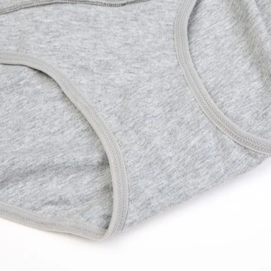 Ropa interior de algodón suave y transpirable para mujeres embarazadas, diseño de cintura baja, bragas de maternidad de mediados a finales de período de embarazo - imagen 5
