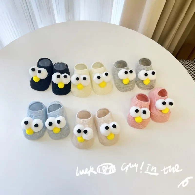 Calcetines náuticos de algodón con dibujos animados para bebé, calcetines suaves y cómodos para el suelo, calcetines antideslizantes, patrón diseñado en 3D para bebés de 0 a 3 años - imagen 4