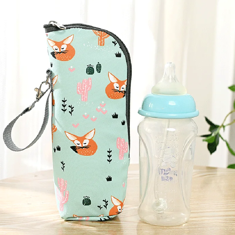 Nuevo patrón de moda conveniente bolsa aislante para biberones bolsa para biberones dispositivo de aislamiento para biberones accesorios para bolsas de mamá - imagen 3