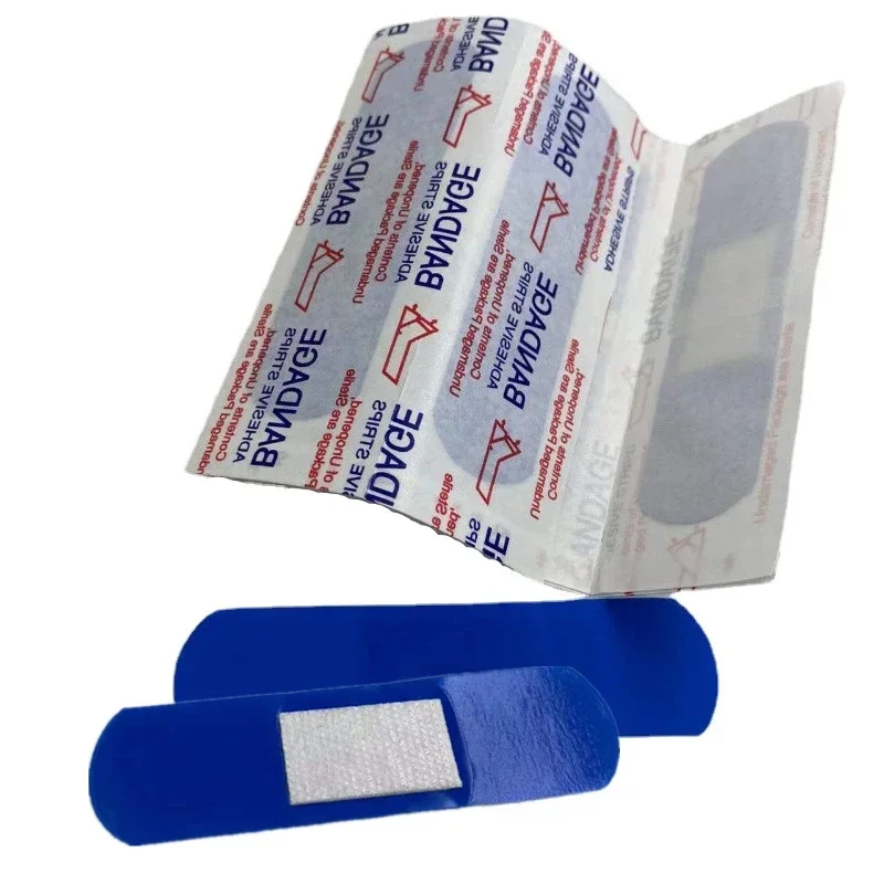 Tiritas impermeables azules con vendaje adhesivo infantil - imagen 4