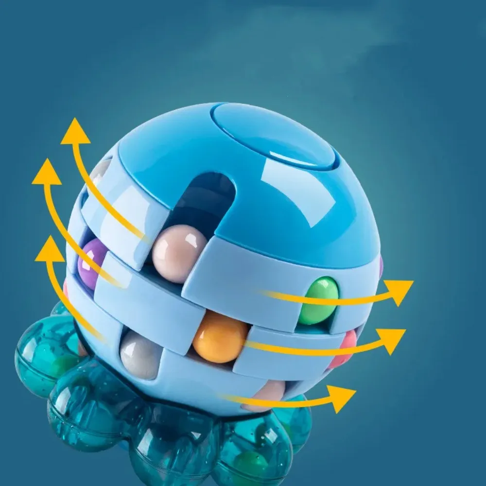 1 cubo giratorio creativo para aliviar el estrés, decoración de escritorio para enfoque, un modelo en miniatura único para adultos y niños, decoración del hogar - imagen 3