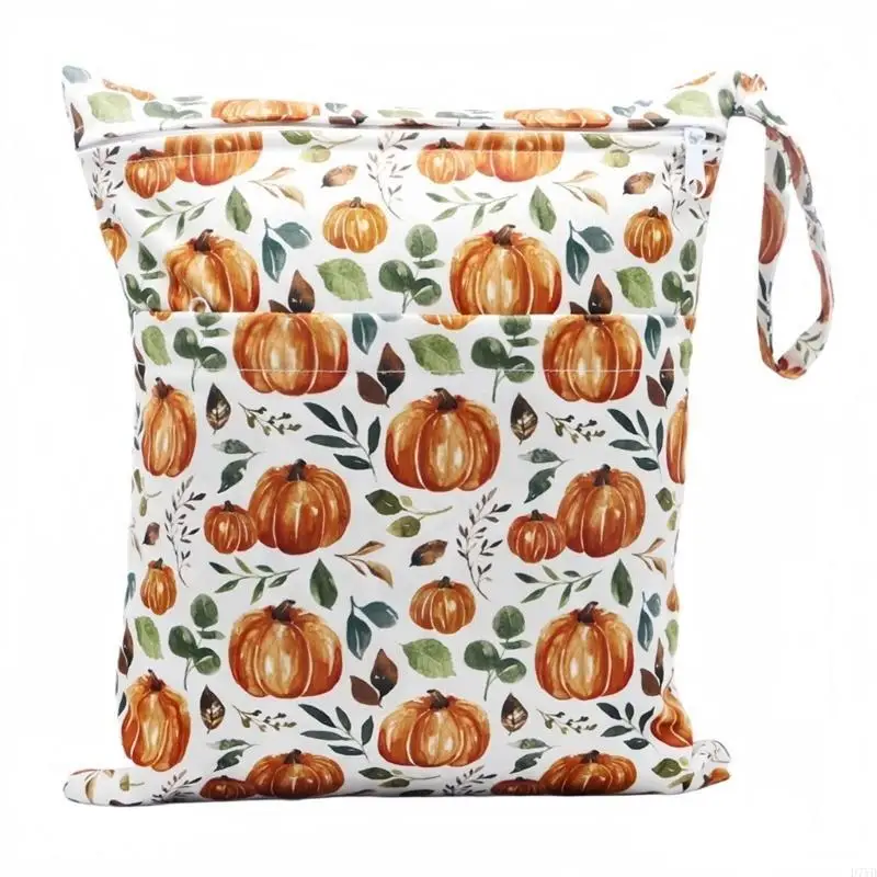 Bolsa organizadora multifuncional para pañales bebé D7YD, bolso almacenamiento seguro y transpirable, bolsa ligera para - imagen 5