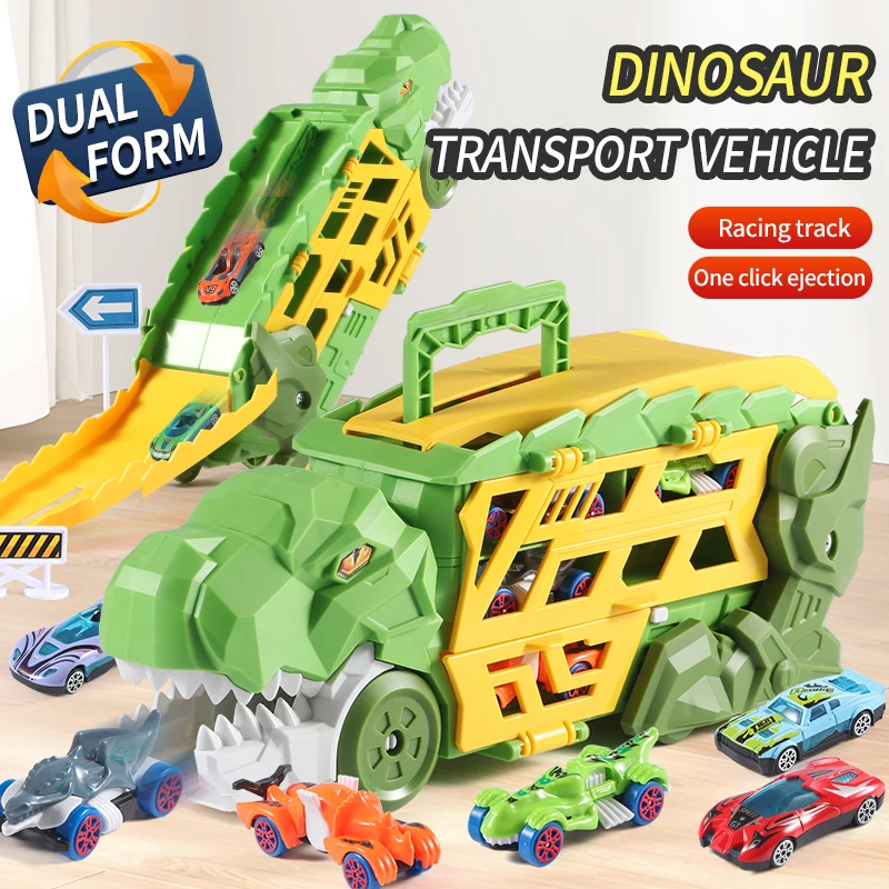 Coche-juguete de aleacion con dinosaurio Morphed para peques - imagen 4
