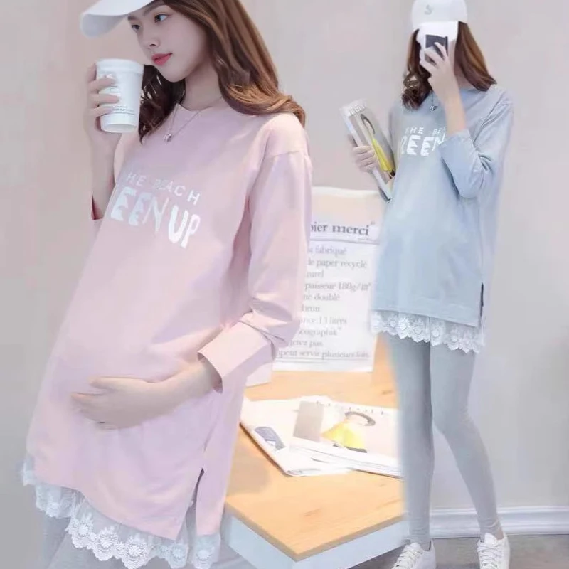 Camisetas premamá manga corta para embarazo y lactancia - imagen 5