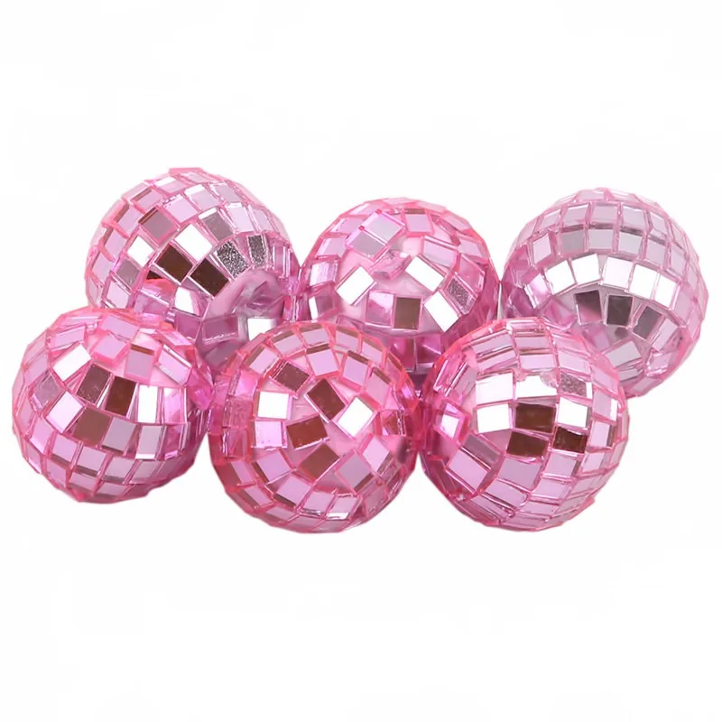 Bola de cristal para discoteca, luz para DJ, 3CM, fiesta de Navidad con cristal reflectante, decoración de bola de espejo giratorio - imagen 2