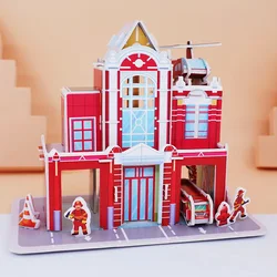 Rompecabezas 3D casita de papel – Puzzle educativo para niños