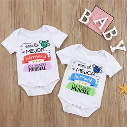 Pelele estampado de manga corta unisex para recién nacido