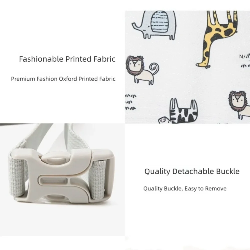 Alfombrilla plegable para cambiar pañales de bebé, almohadilla para cambiar pañales impermeable con estampado de dibujos animados, pañales plegables de secado rápido para bebés recién nacidos - imagen 5